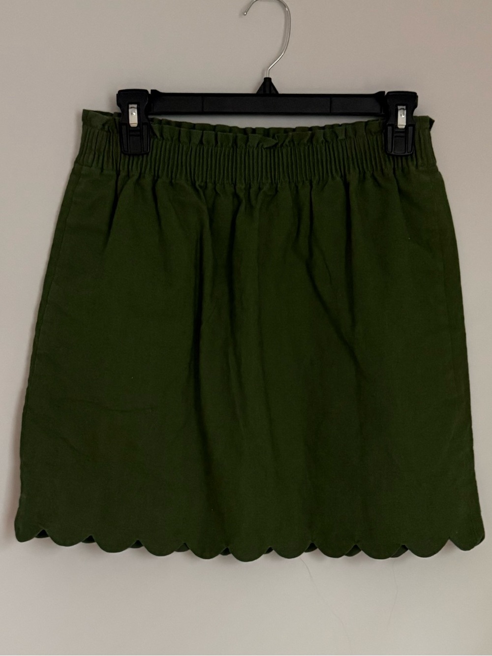 J. Crew Olive Mini Skirt